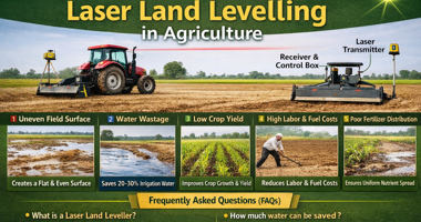 Apogee Agrotech blog covering modern farming techniques, laser land levelling, and agricultural equipment insights